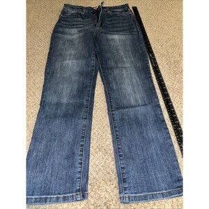 STS Blue Paisley Ultra High Rise Straight Leg Jeans Medium Wash Size 30 Womens